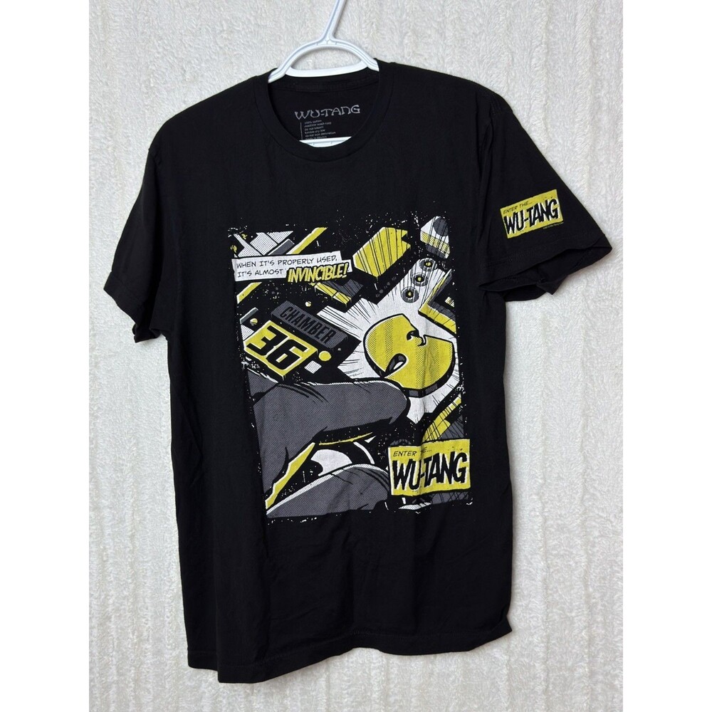 Wu-Tang Clan Enter the Wu-Tang Graphic Tee Y2K Licensed Rap Hip Hop Tee Black L